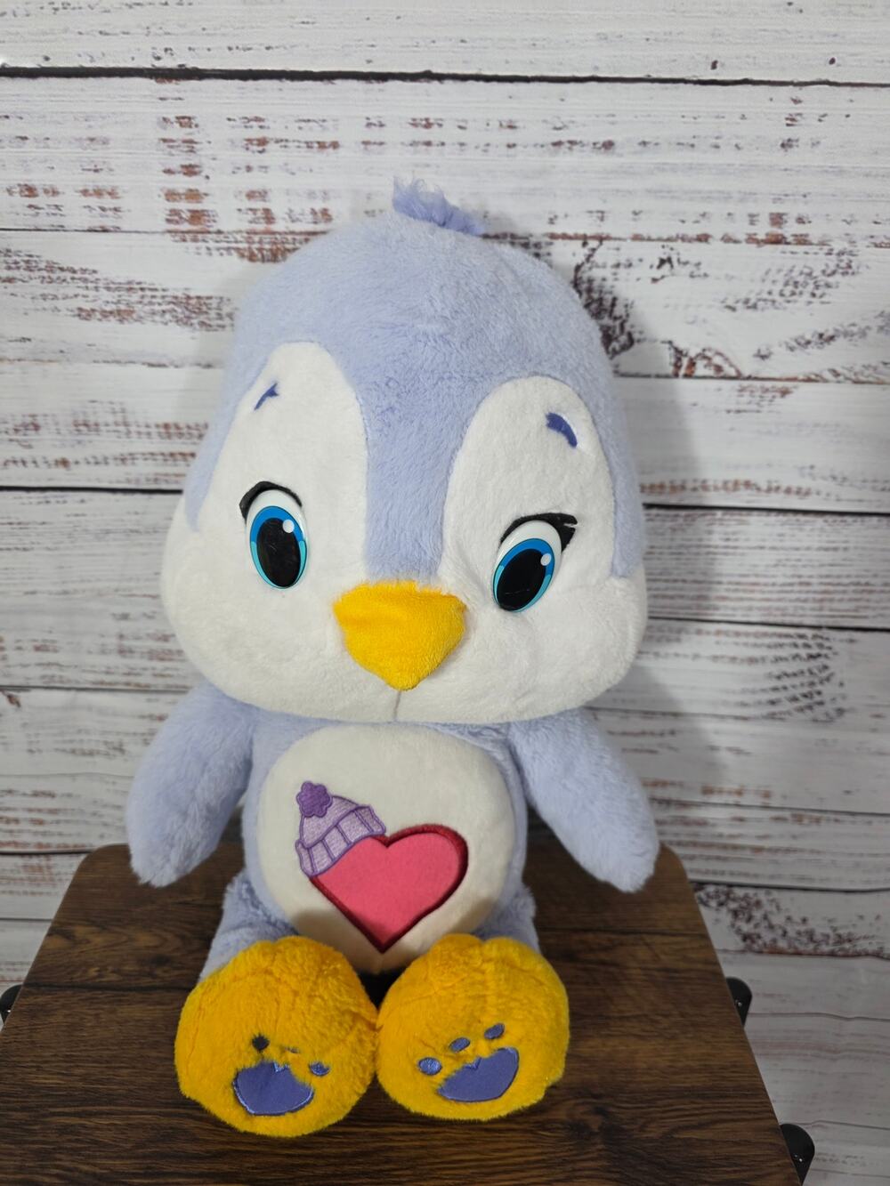 Care Bear Cousins Cozy Heart Penguin 2016 Stuffed Purple Plush